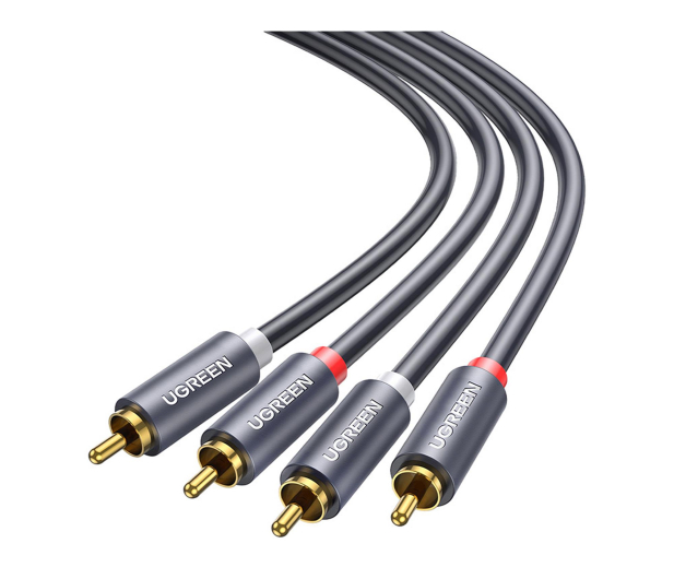 UGREEN Przewód 2RCA Cinch do 2RCA Cinch 1.5m czarny - 1501474 - zdjęcie 3